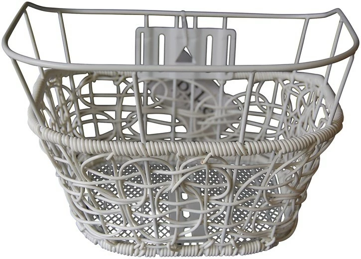 Cykelkurv For Fastmontering Hvid 20in 3 Cykelkurv For Fastmontering Hvid 20in