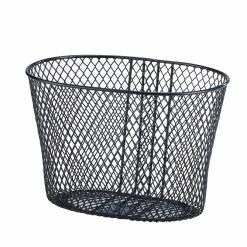 Kurv For 20in+24in Sort M/Bøjle & Beslag 29,5x22x22/19 Cm