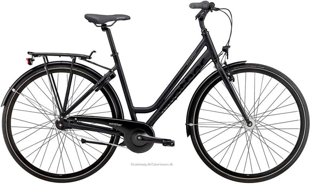 Black Winther 1 Dame 7g Fodbremse Dynamo 3 Black Winther 1 Dame 7g Fodbremse Dynamo