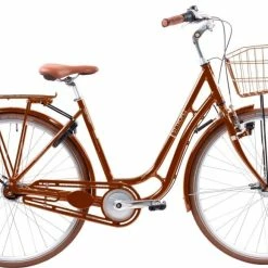 Ebsen St. Tropez 7g Fod/V-bremse 13 Ebsen St. Tropez 7g Fod/V-bremse -Cykelforretning ebsen st tropez brown pigecykel 7g elcykelsalg