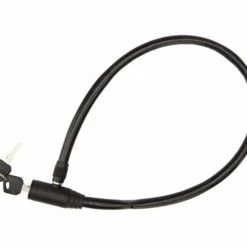 Kabellås 4,5x650 Mm Sort M/nøgle