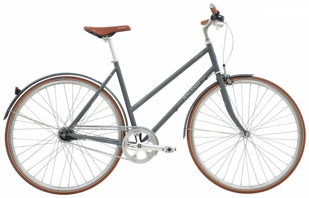 Raleigh Kent Dame 7g Fodbremse Matgrå 3 Raleigh Kent Dame 7g Fodbremse Matgrå