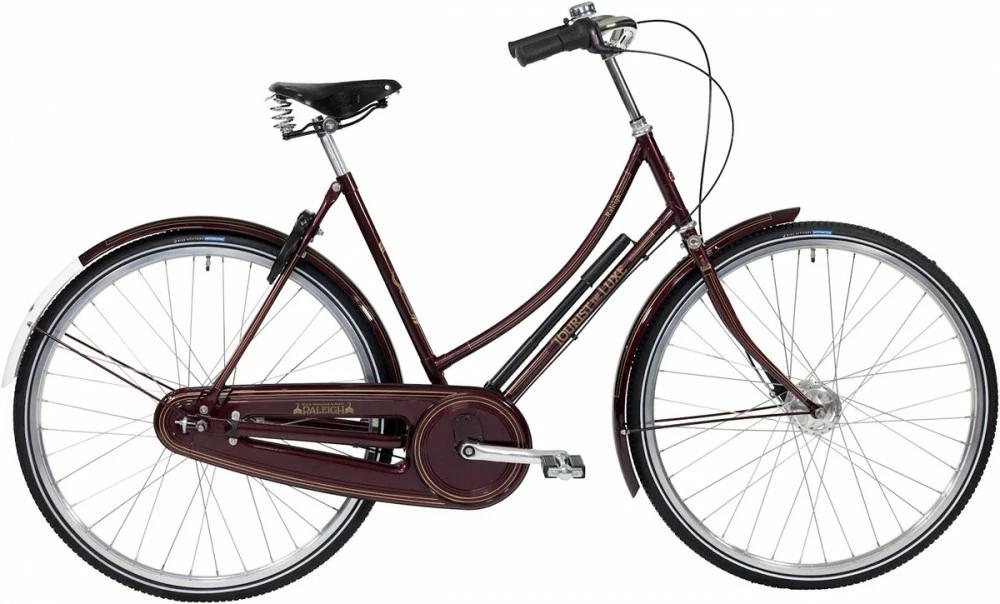 Raleigh Tourist De Luxe Dame 7g Metallic Rød 3 Raleigh Tourist De Luxe Dame 7g Metallic Rød
